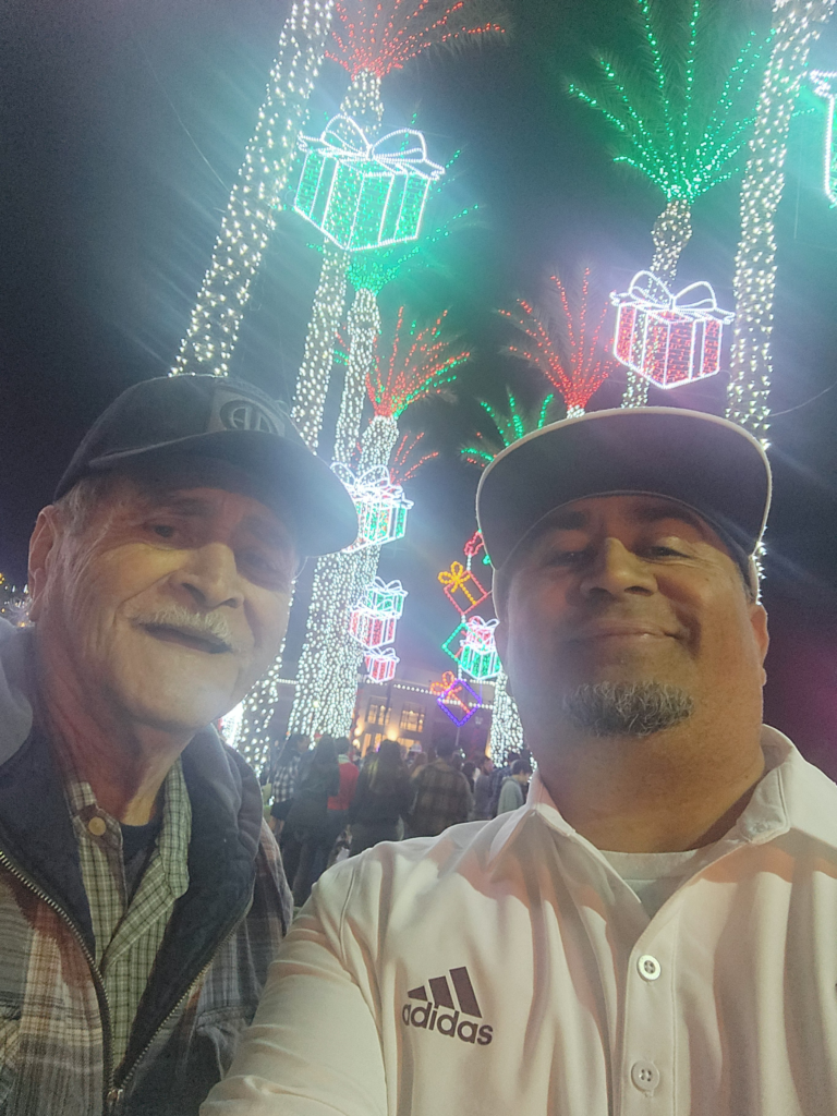 dad and i at glendale glitters