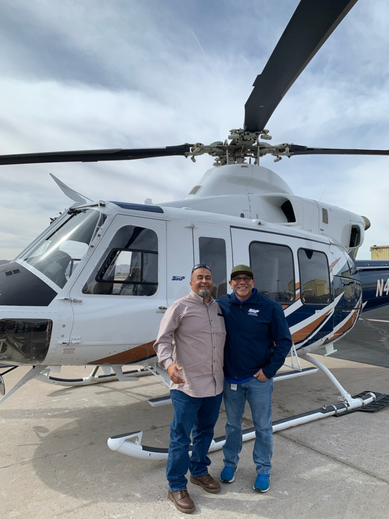 helicopter tour with srp to see our city's water sources and issues